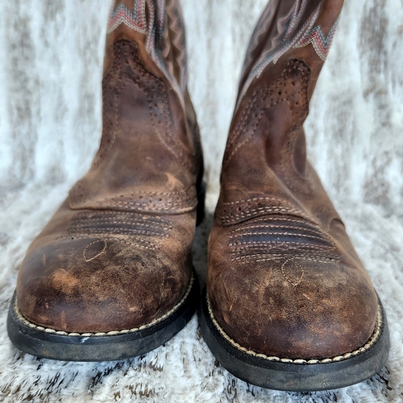 Ariat "Heritage Stockman" Brown Leather Cowboy Western Boots | Women's Size 6.5B - Picture 3 of 11
